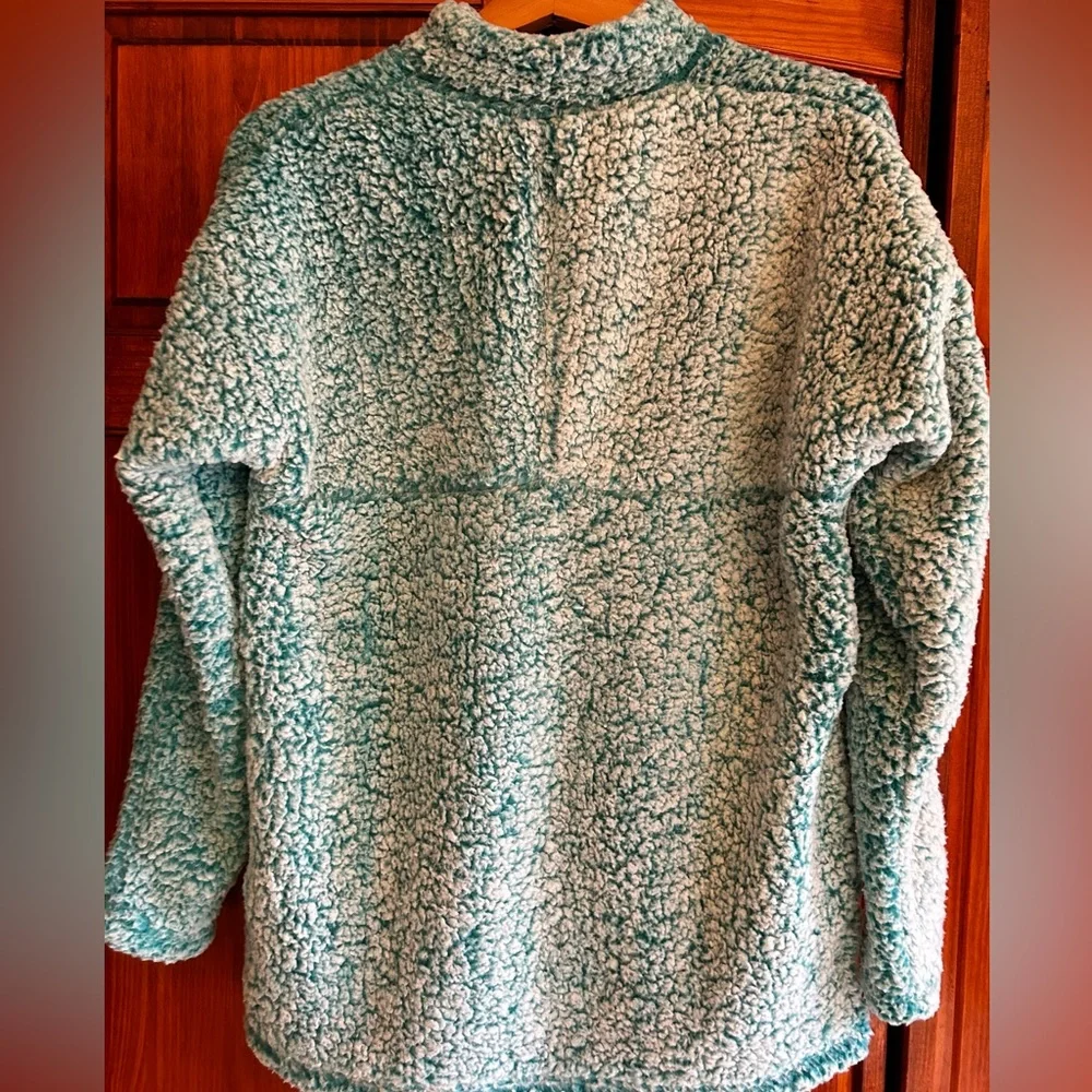 Quarter Zip Fuzzy Sweater - Picture 2 of 2